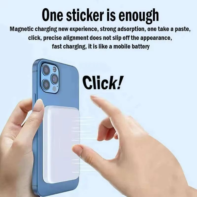For Magsafe Power Bank 10000Mah Portable Auxiliary Spare External Magnetic Battery Pack Wireless Charger for Iphone 13 14 15 16