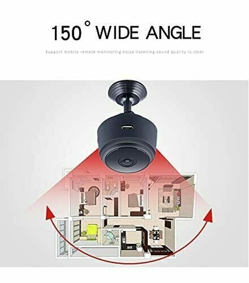 Mini Camara Oculta Espia De Seguridad Wifi 1080P Inalambrica Con Audio Y Video