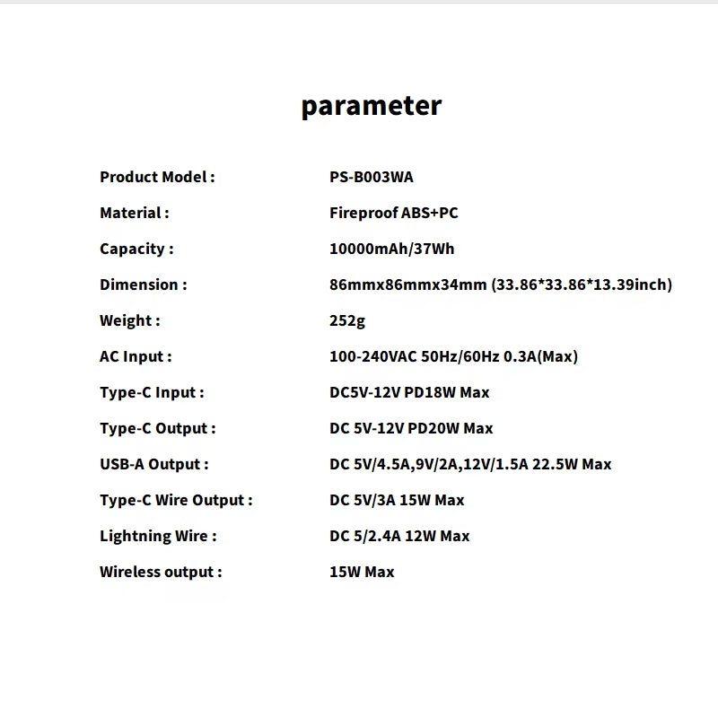 Magnetic Wireless Charging Bank Comes with Cable and Plug PD22.5W 10000Mah Compact and Portable Charger Iphone 14 Mini Powerful